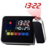 Проекционные часы будильник "Метеостанция" с цветным дисплеем
